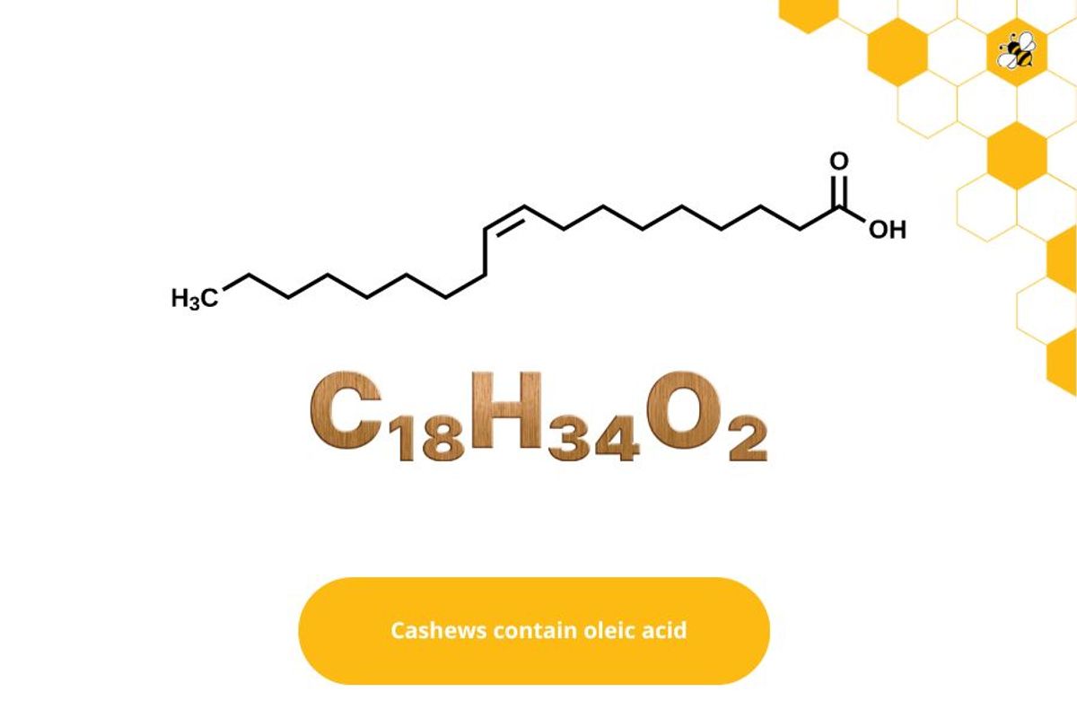 Cashews contain oleic acid