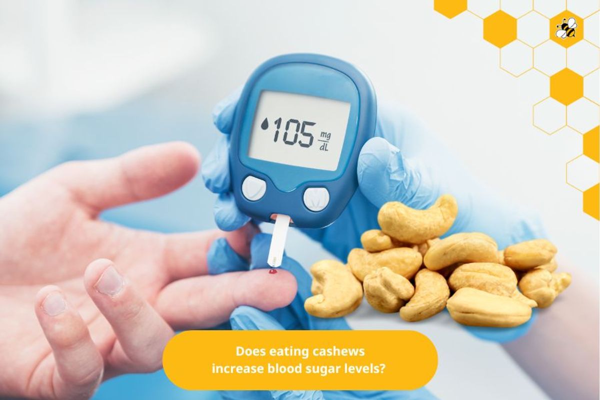 Does eating cashews increase blood sugar levels?