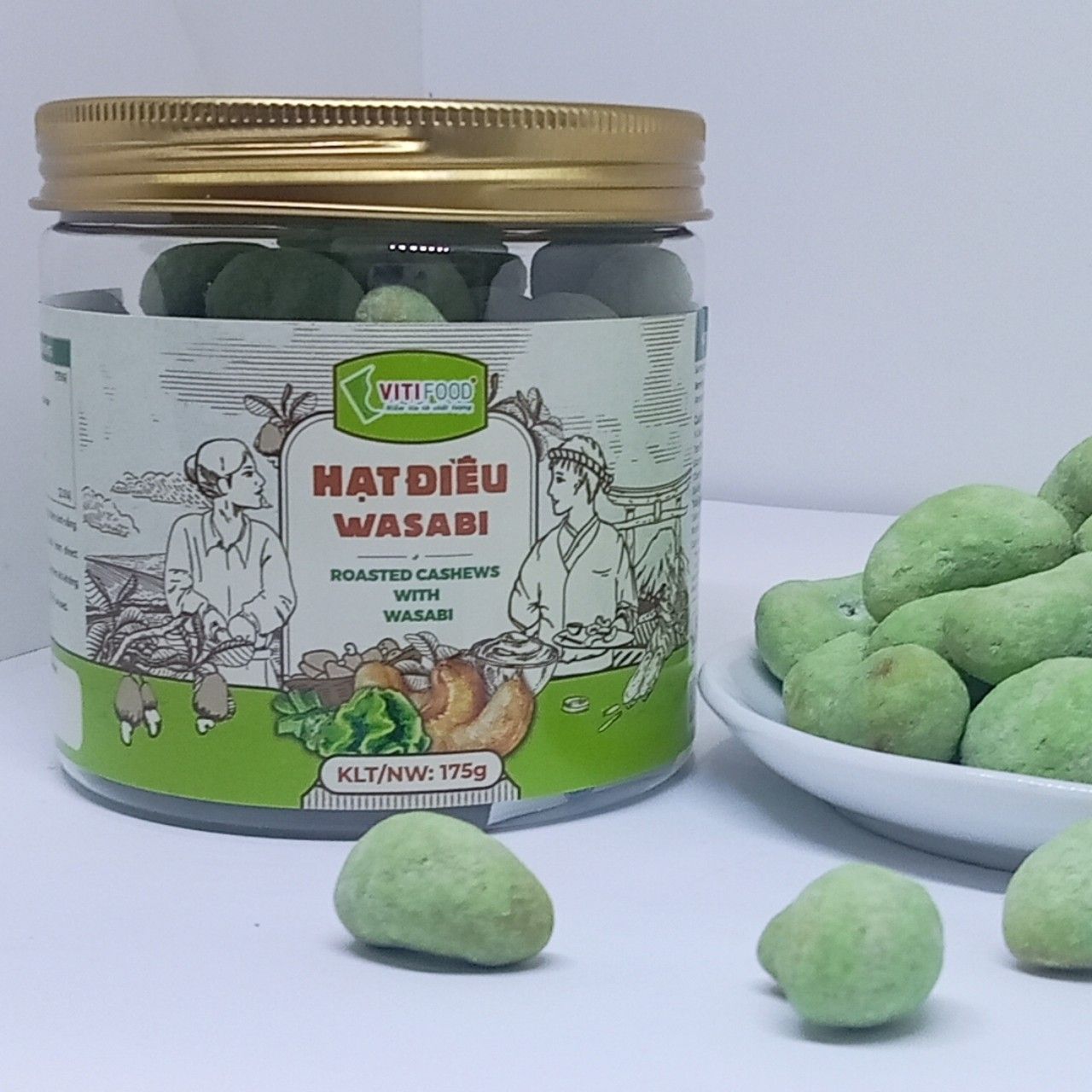 Wasabi flavored cashews