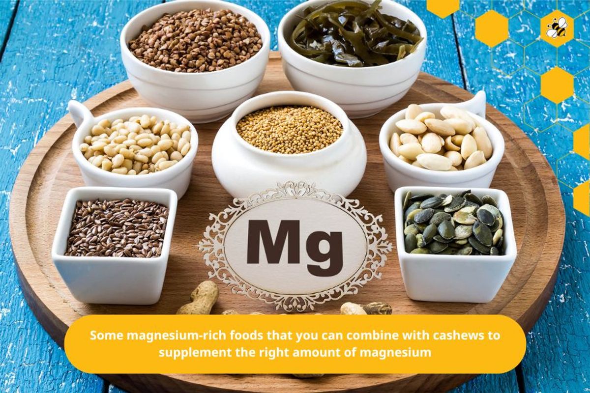 Some magnesium-rich foods that you can combine with cashews to supplement the right amount of magnesium