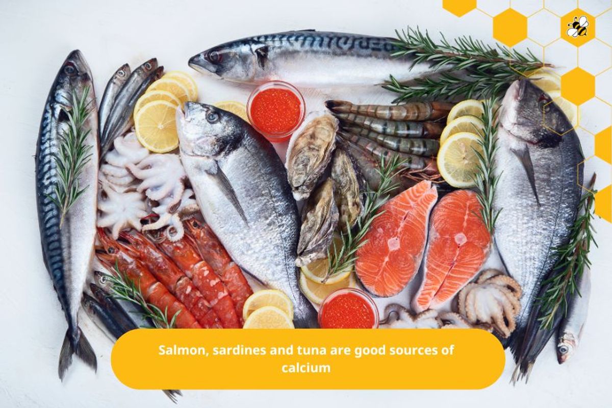 Salmon, sardines and tuna are good sources of calcium