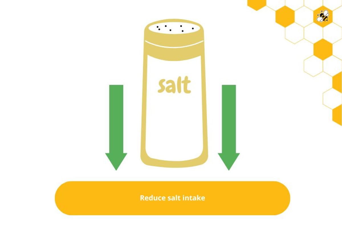 Reduce salt intake