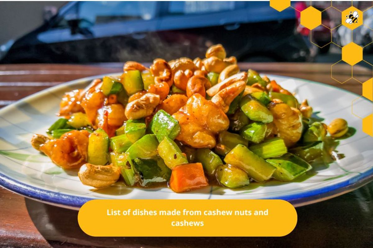 List of dishes made from cashew nuts and cashews