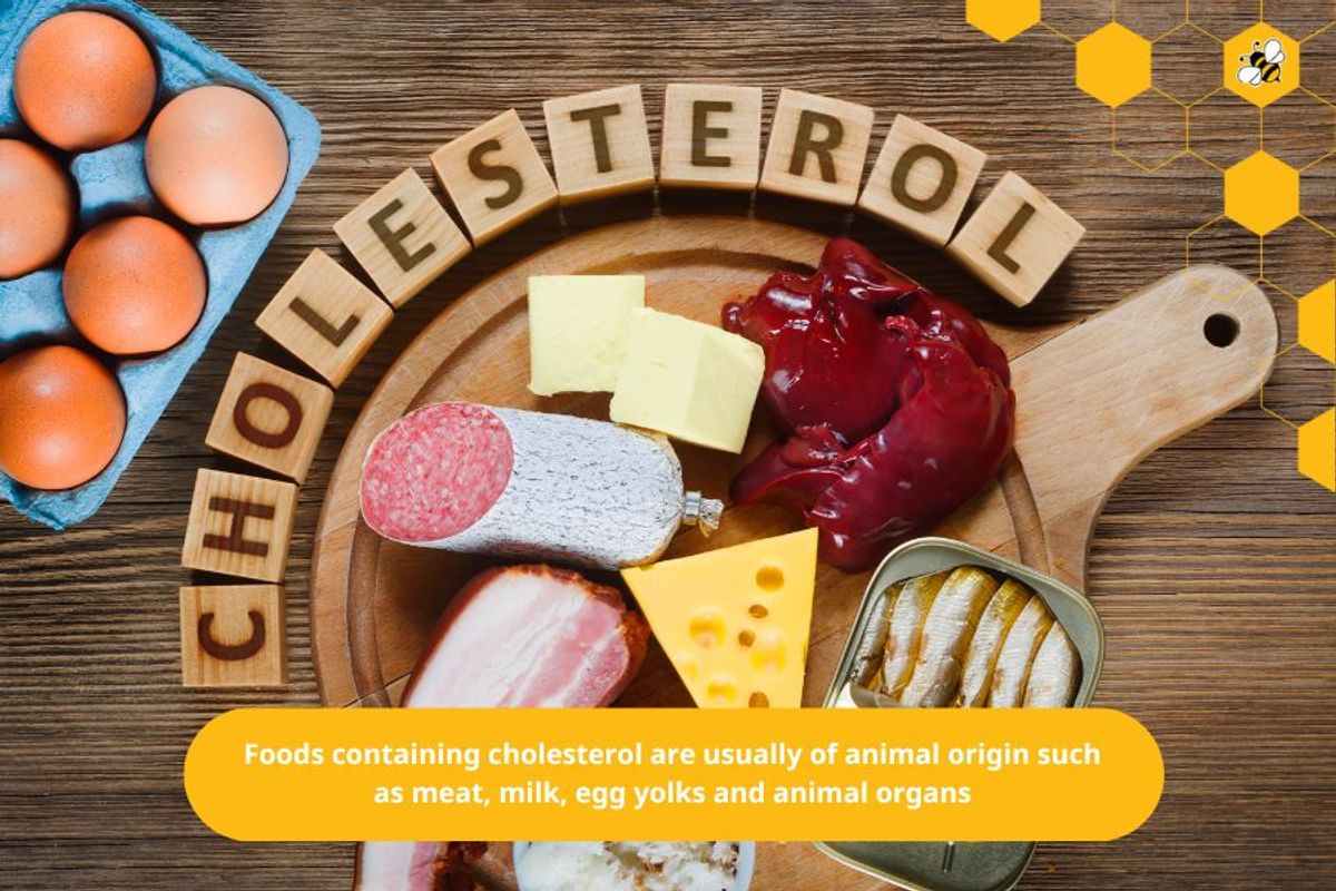 Foods containing cholesterol are usually of animal origin such as meat, milk, egg yolks and animal organs