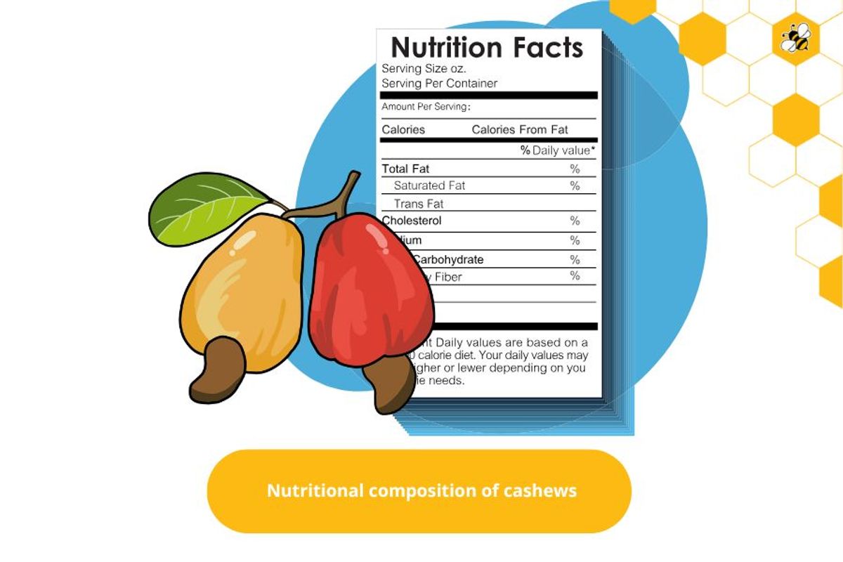 Nutritional composition of cashews