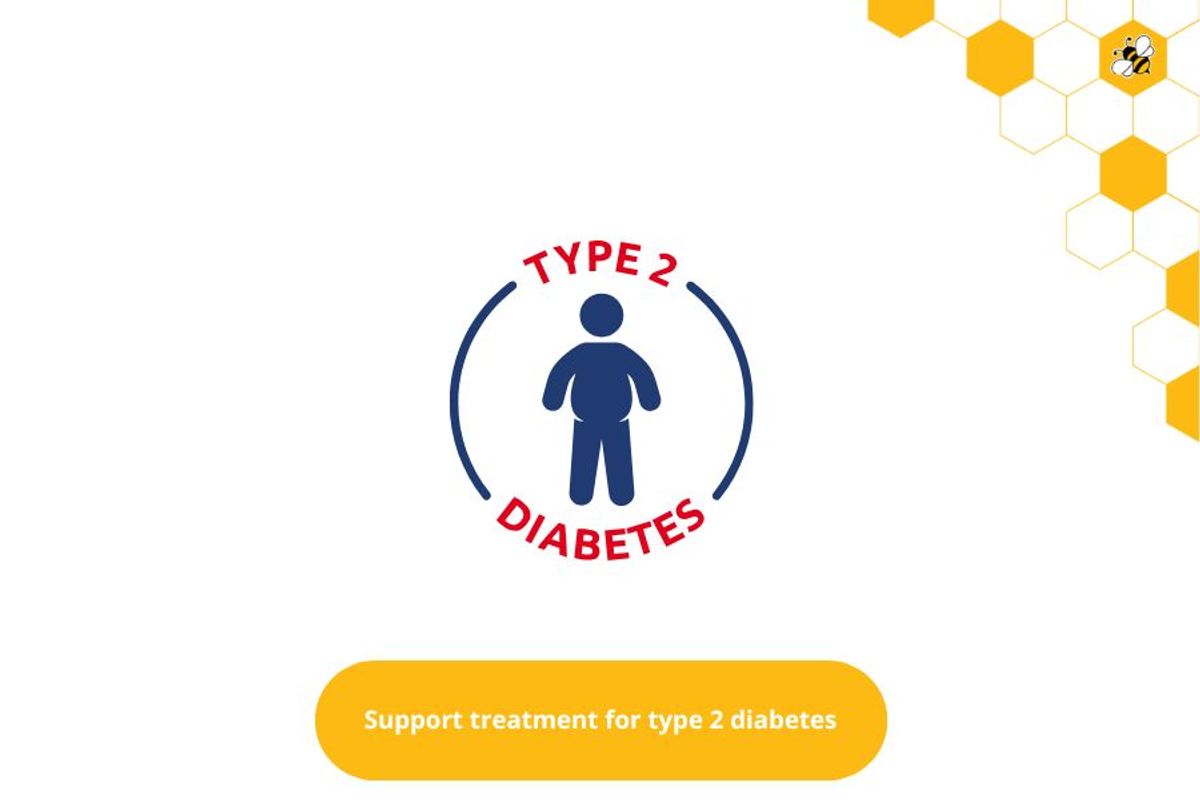 Support treatment for type 2 diabetes