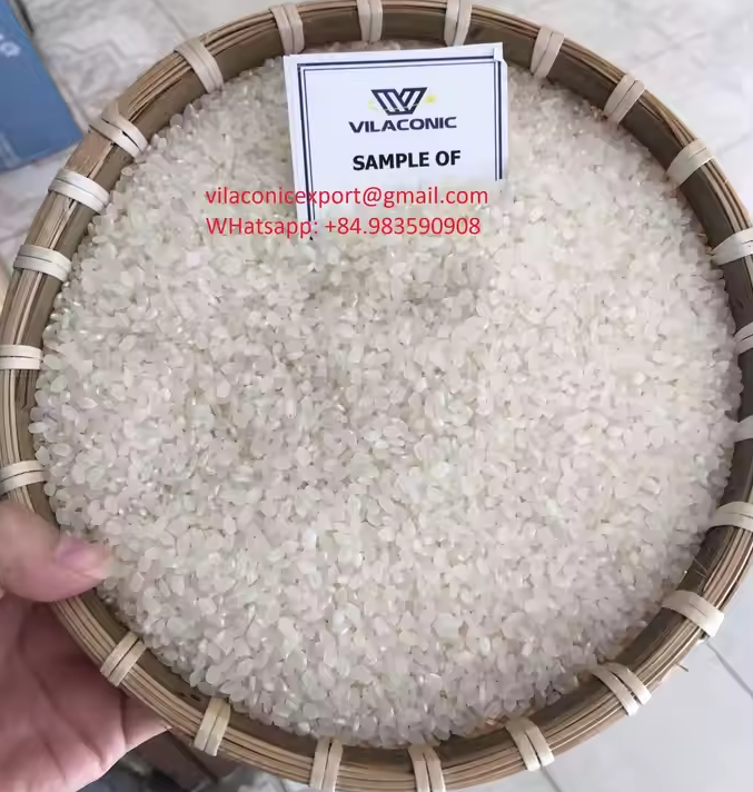 Vietnam High Quality Japonica White Rice Short-Grain Calrose Sushi Rice 3% Broken