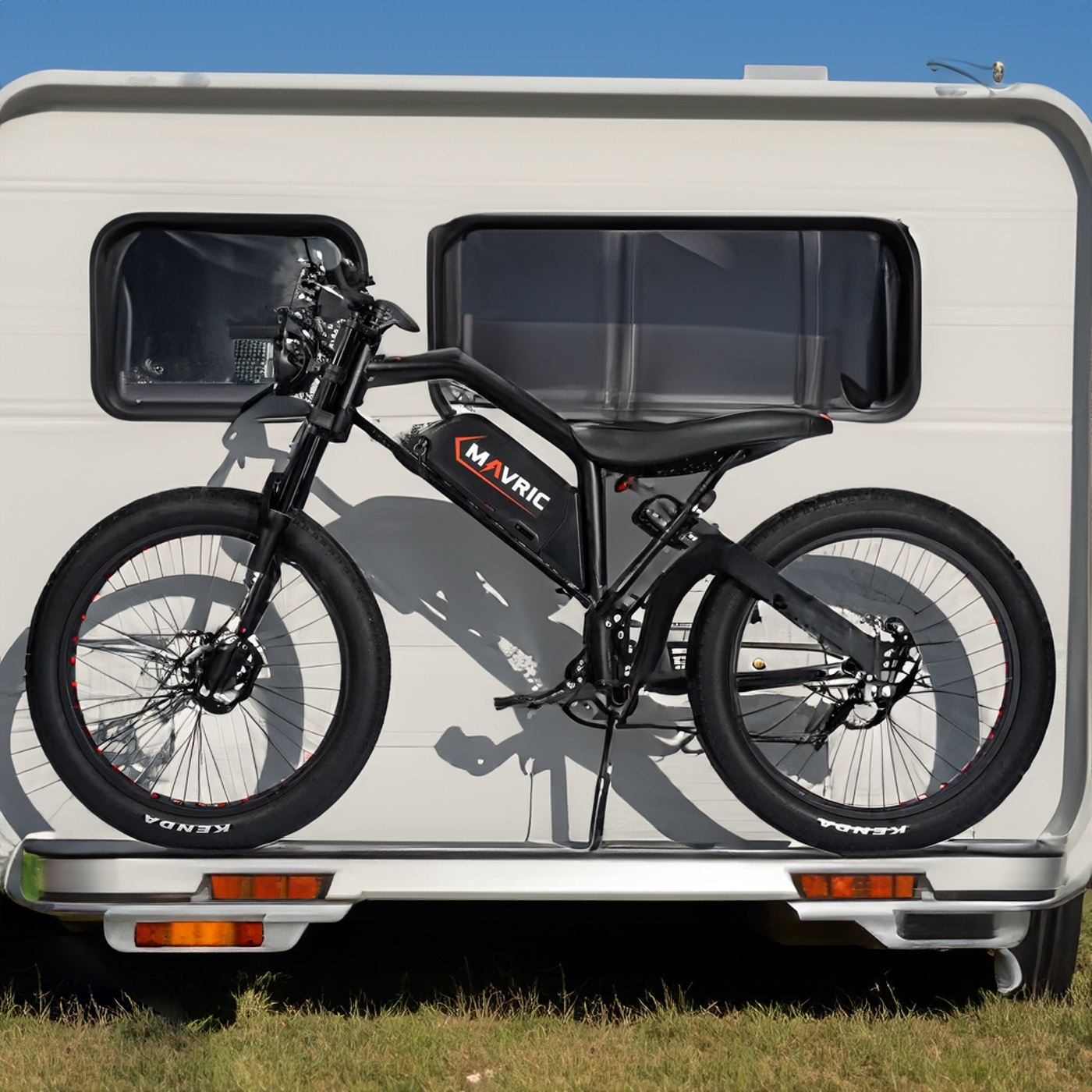 An all terrain electric bike is perfectly to an RV