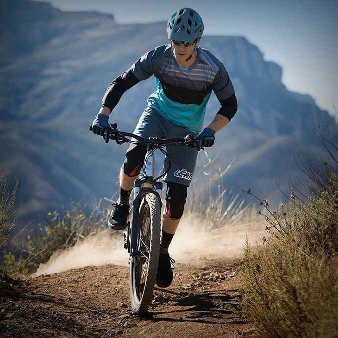 man riding a Yamaha electric trail bike