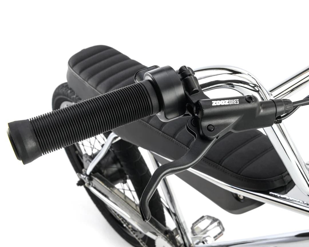 Close up of an electric bike brake