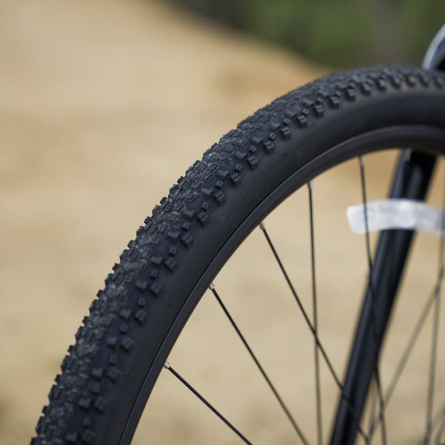 close up of an electric bike tire