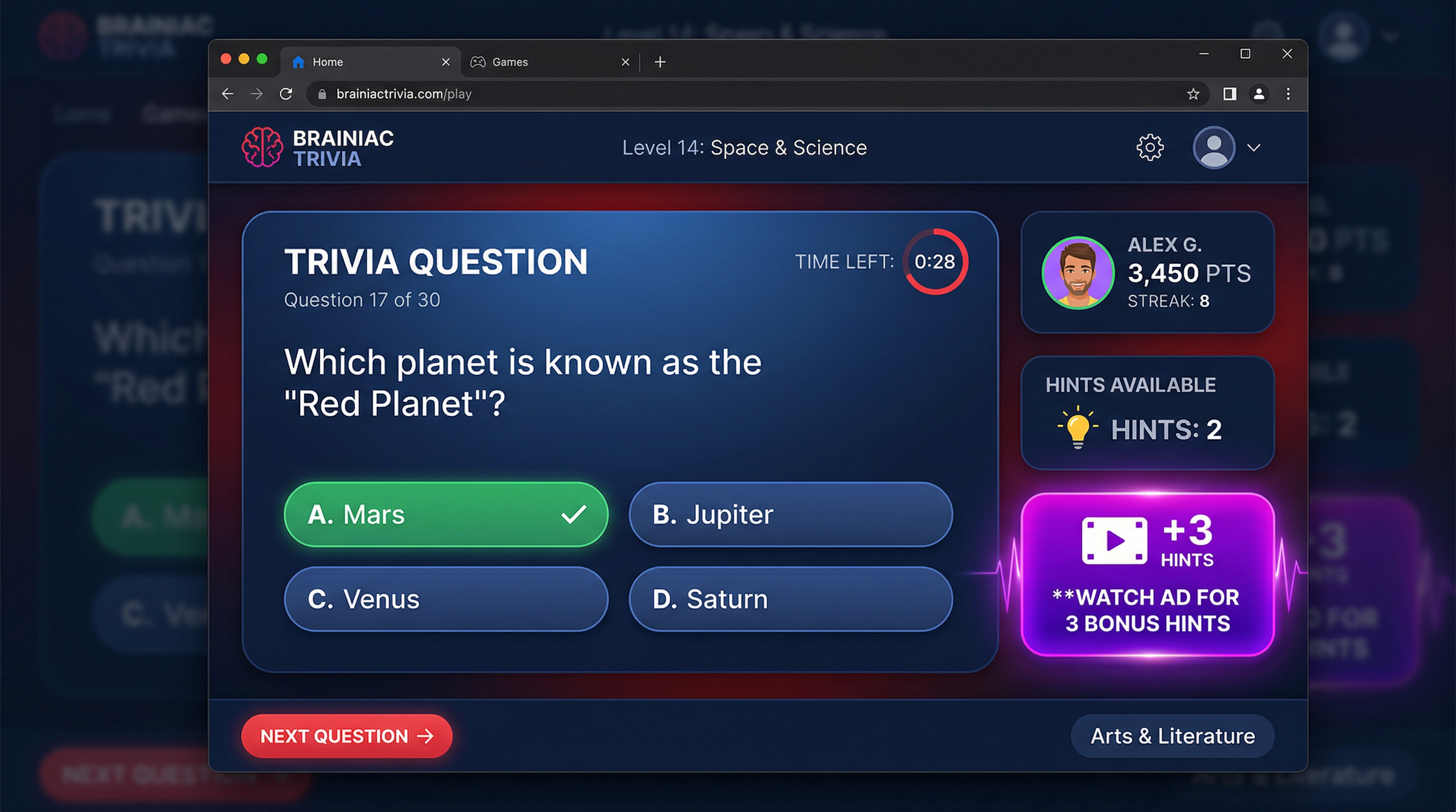 game rewarded ads setup