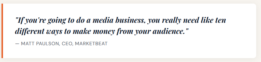 Matt Paulson, Marketbeat, quote on the event