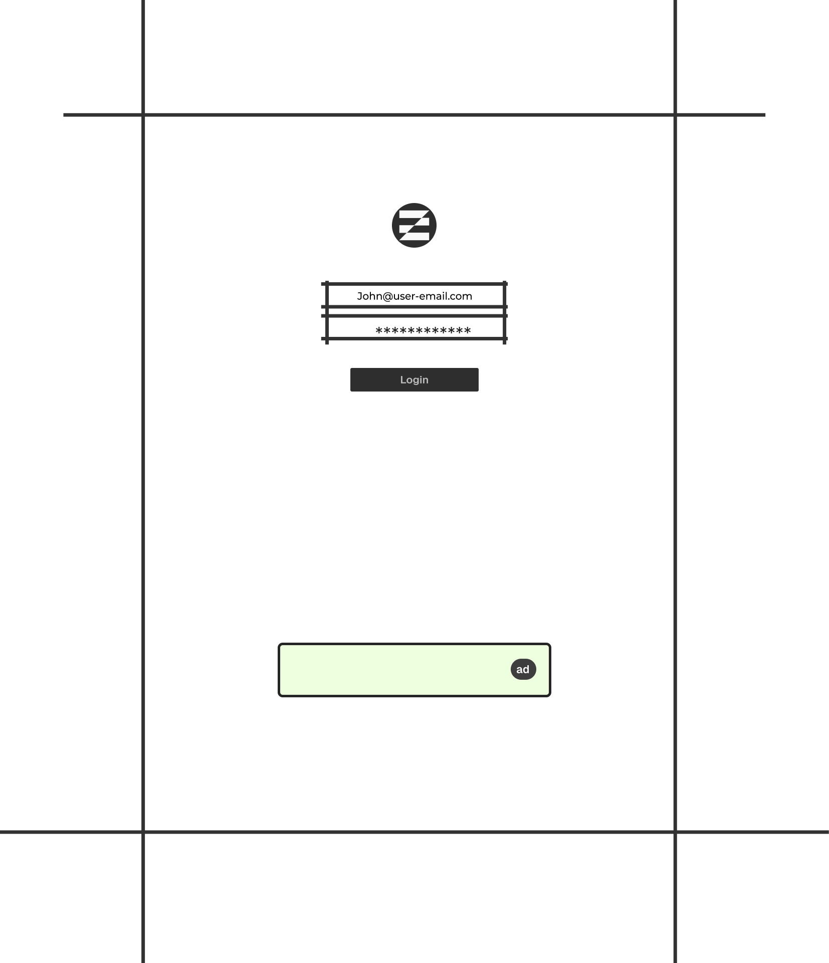 Saas login ads
