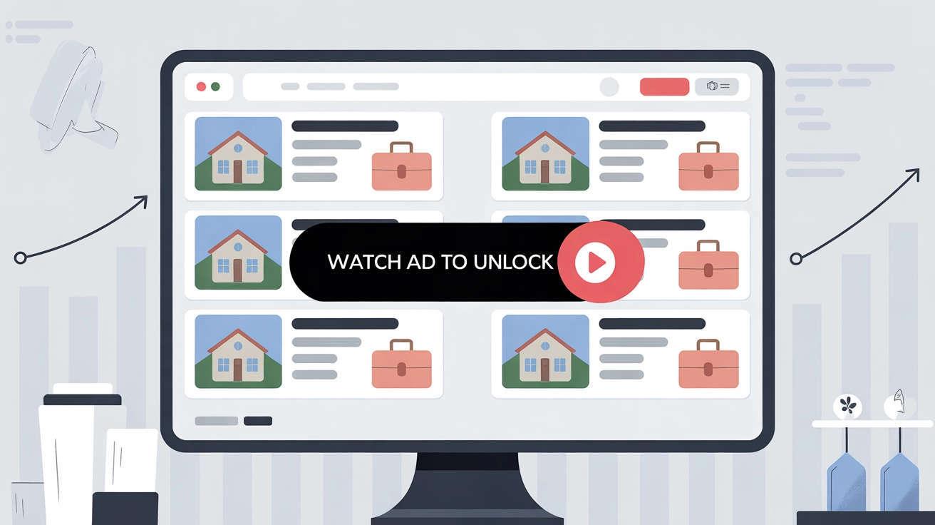 rewarded ads real estate and job boards