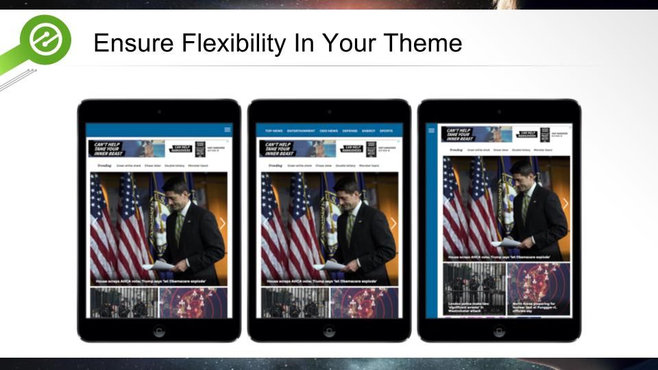 wordpress theme features