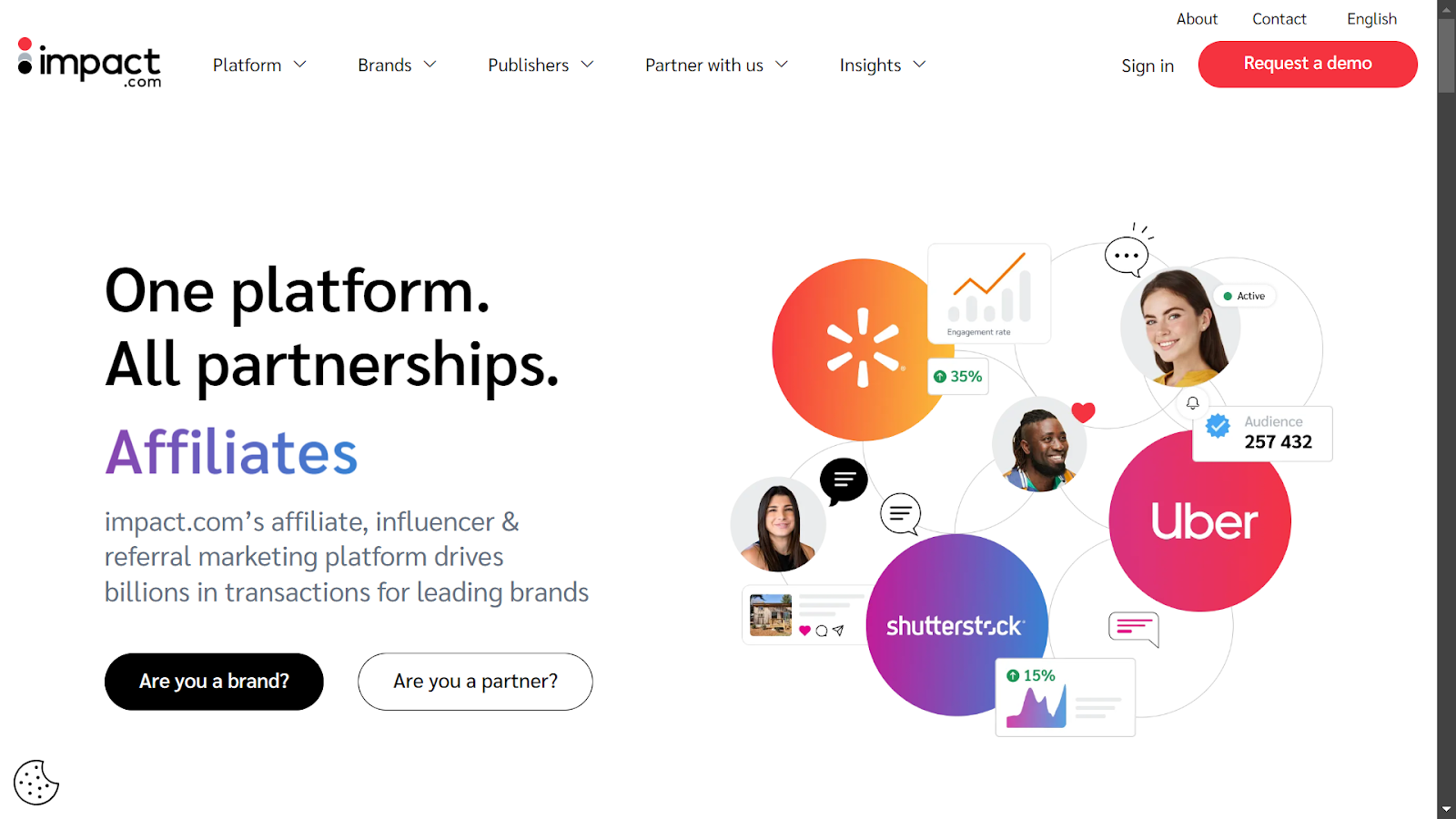 Screenshot from impact.com website.