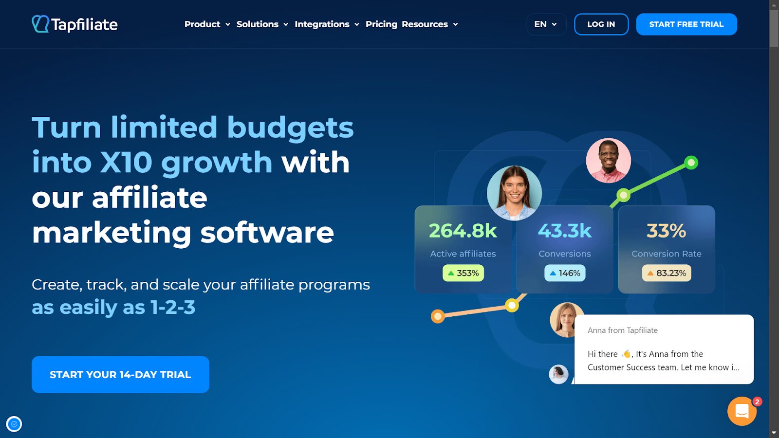 Screenshot from Tapfiliate website.