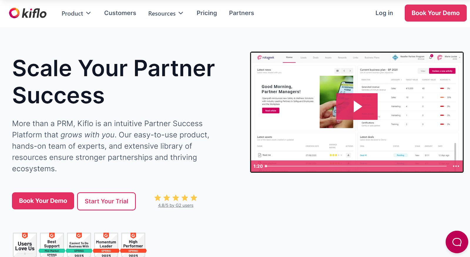 Screenshot from Kiflo website.