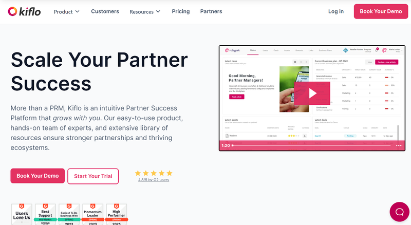 Screenshot from Kiflo website.