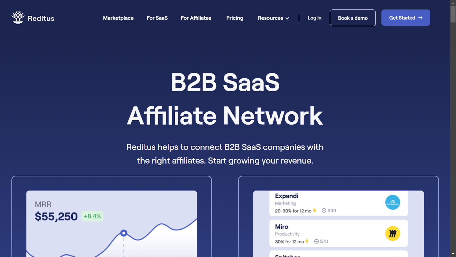 Screenshot from Reditus website.