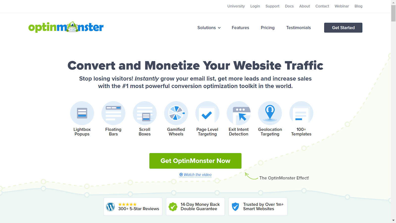 Screenshot from OptinMonster website.