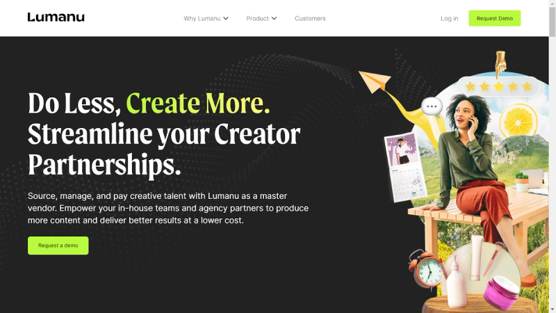 Screenshot from Lumanu website.