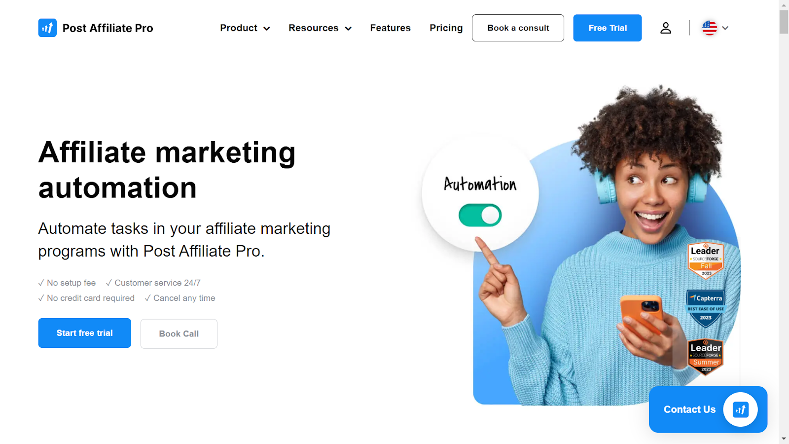 Screenshot from Post Affiliate Pro website.