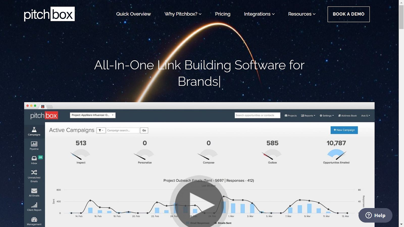 Screenshot from Pitchbox website.