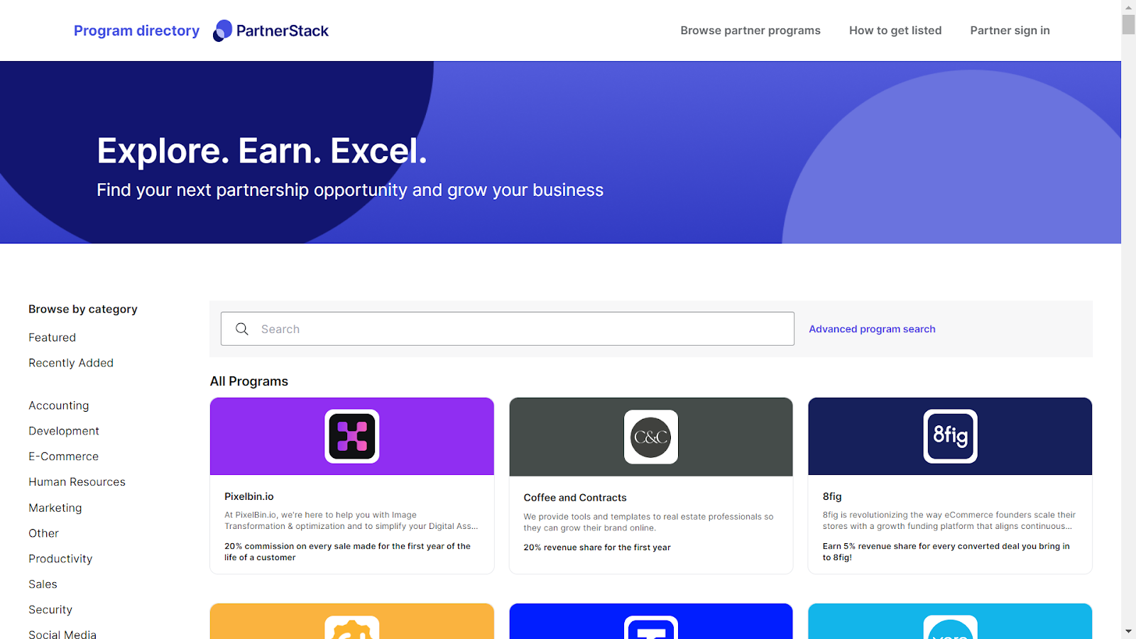 Screenshot from Partnerstack marketplace page.