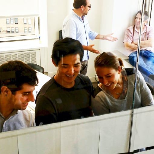 teammates collaborating