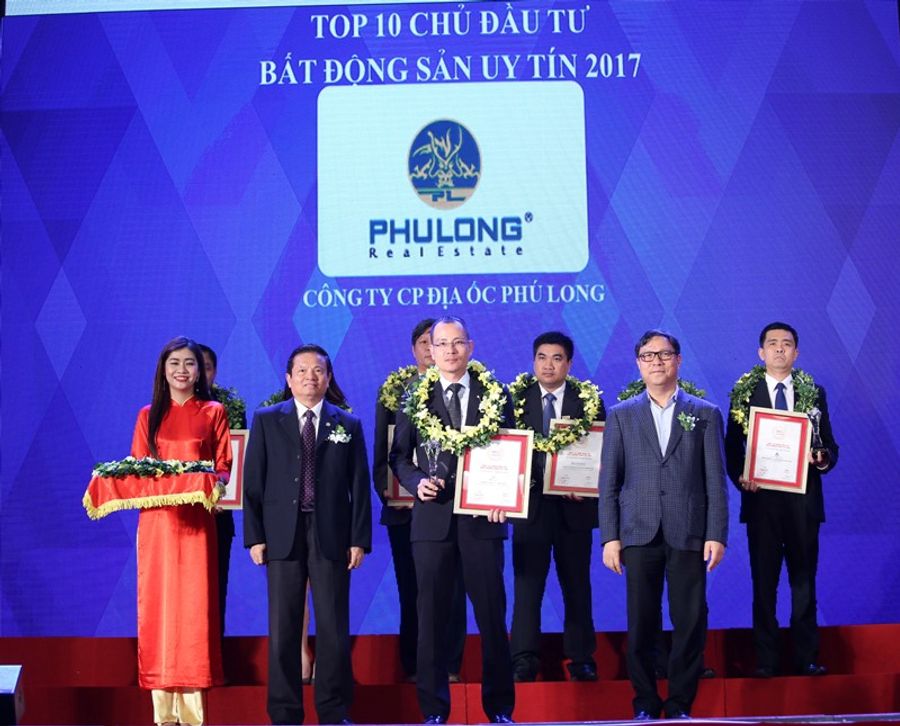 CÔNG TY CP ĐỊA ỐC PHÚ LONG LỌT TOP 10 DOANH NGHIỆP BĐS UY TÍN NHẤT 2017