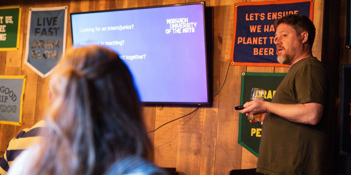 Giving a talk at Product Tank