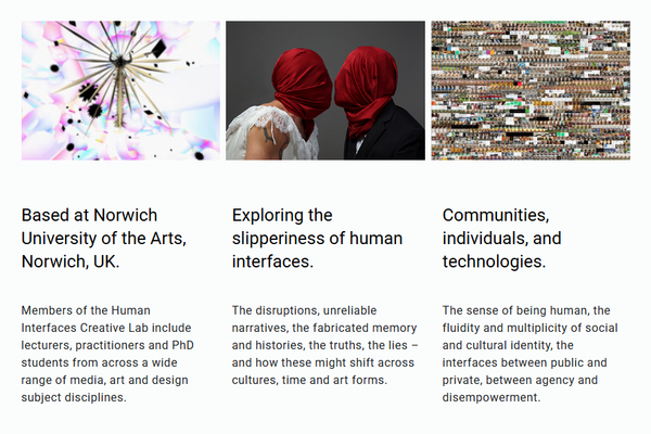 Human Interfaces Research Group Website