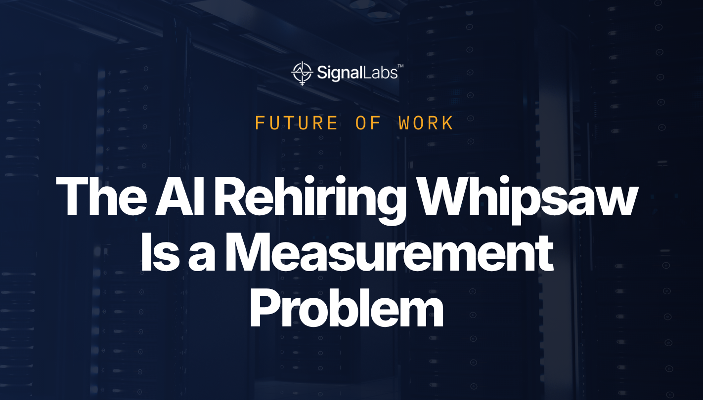 The AI Rehiring Whipsaw Is a Measurement Problem