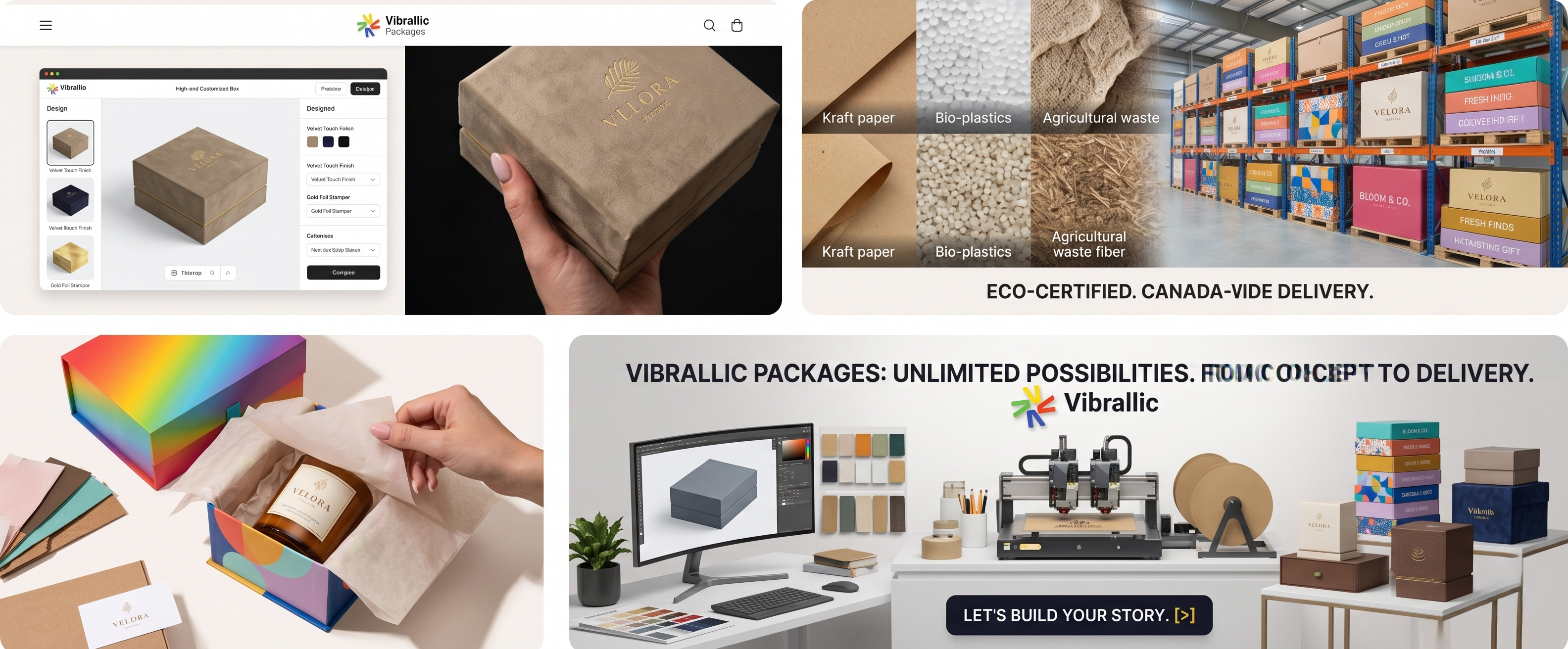 Before - Homepage Canada based Packaging Company