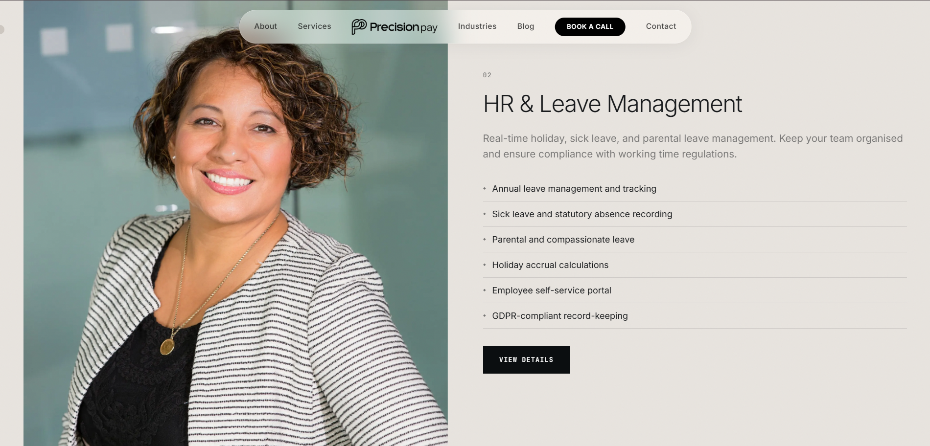 Services Design for Payroll company