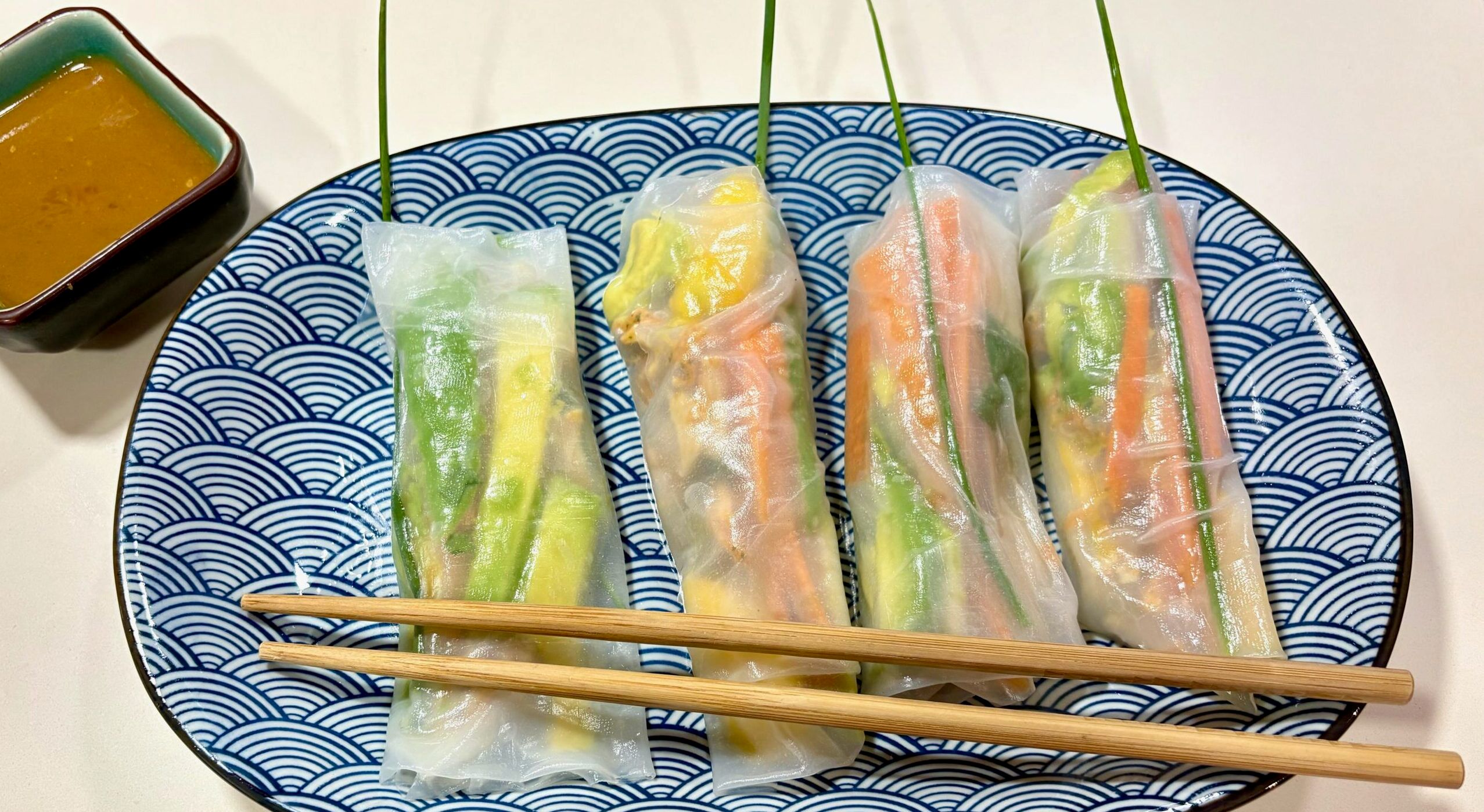 Unos rollitos vietnamitas muy tropicales