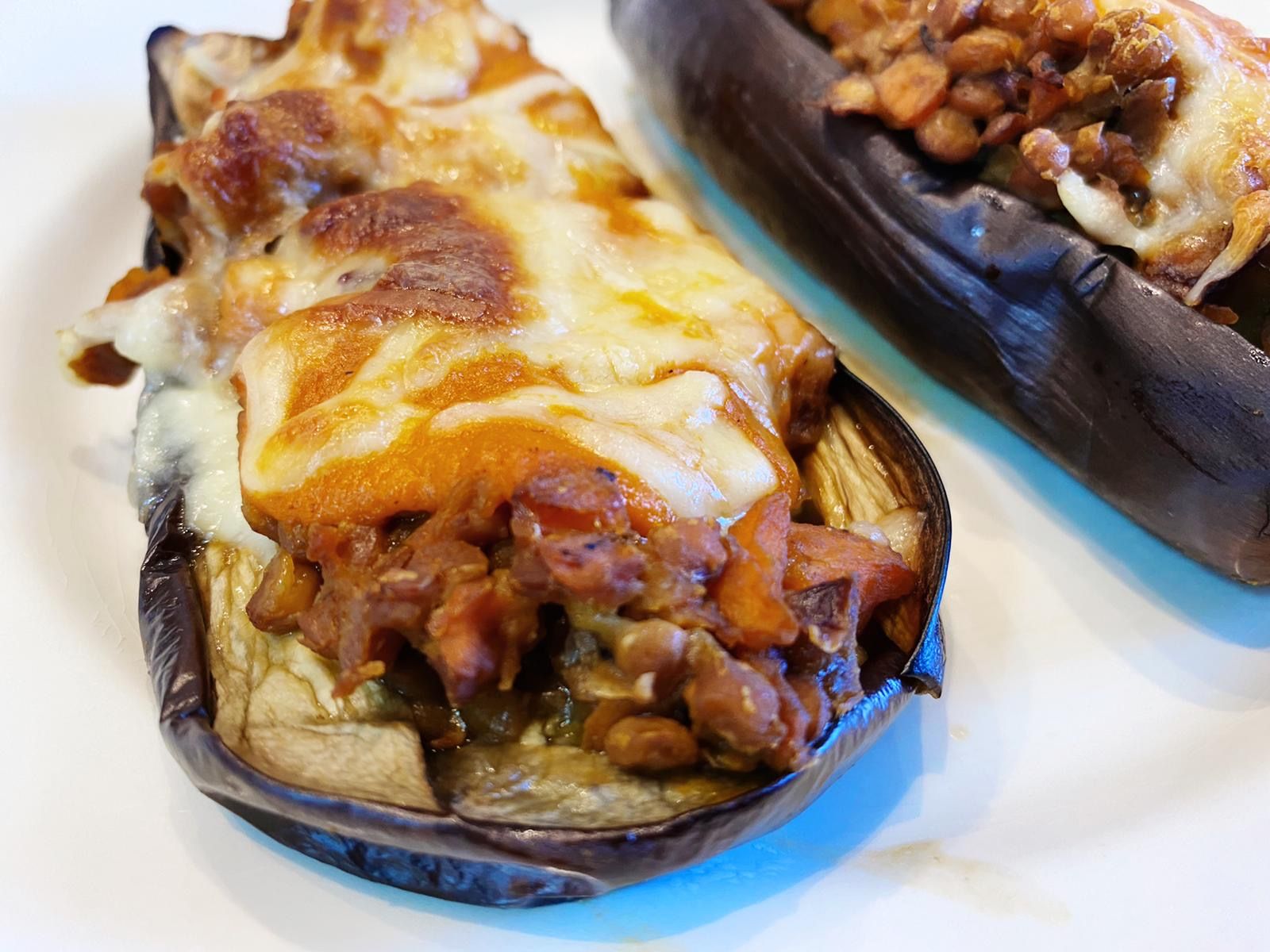 Una berenjena con un relleno que no imaginas