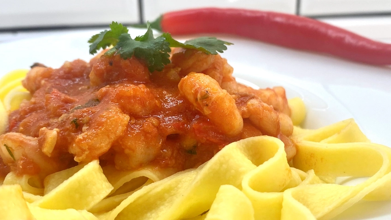 Un plato de pasta para los amantes del picante