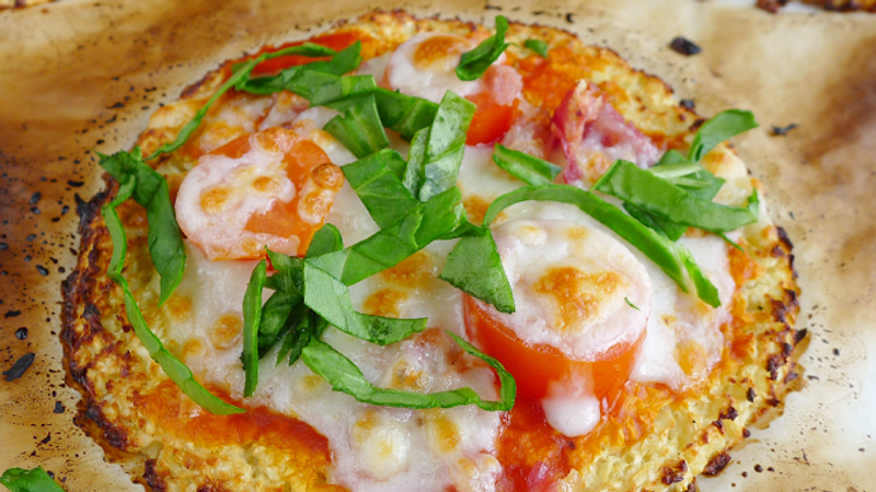 Pizza de coliflor