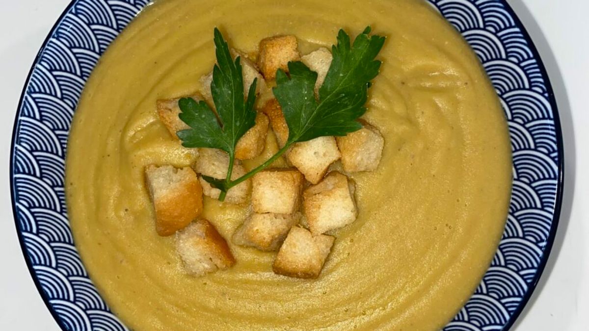 Crema de lentejas rojas