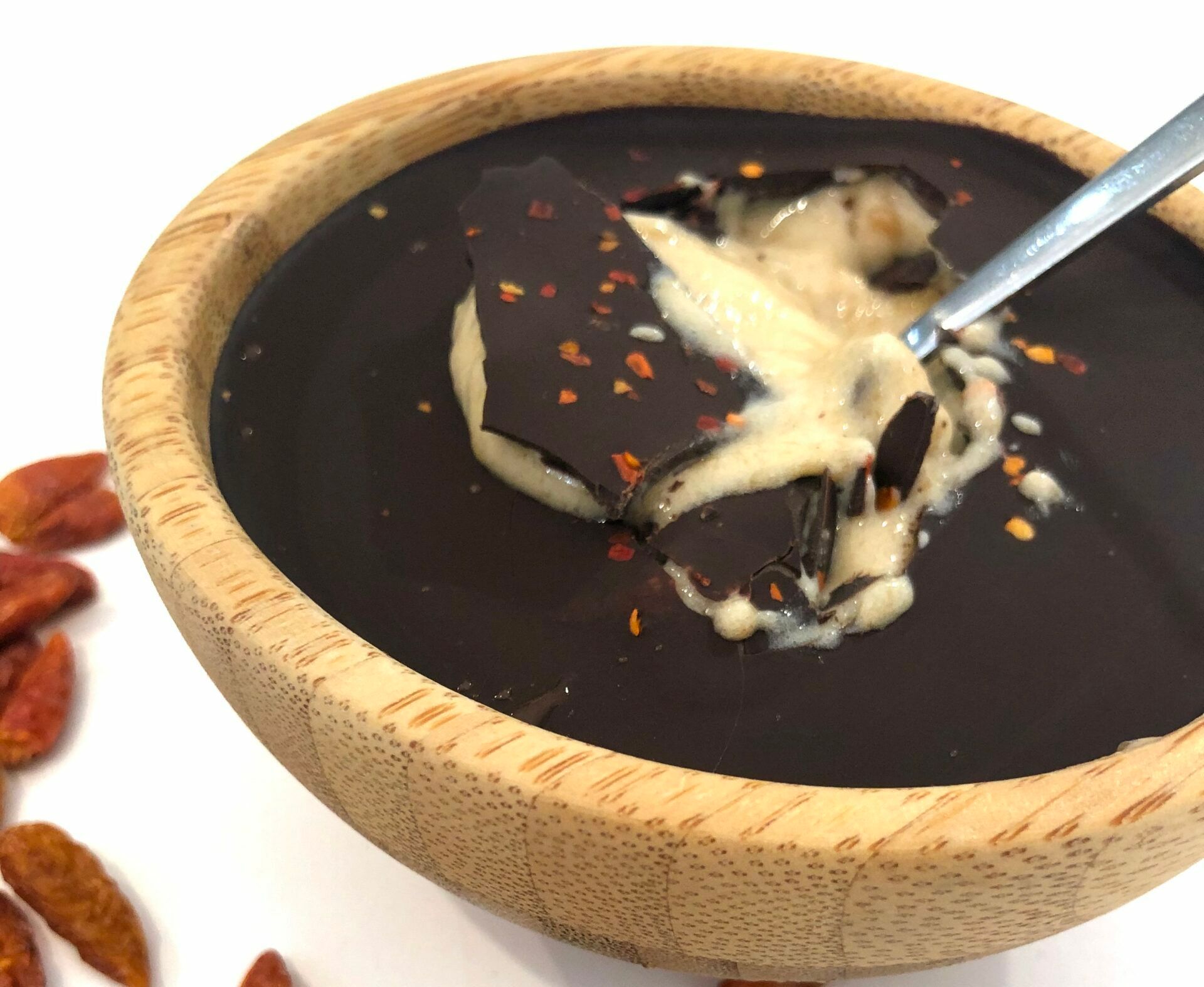 ¡Helado de chocolate negro con chile!