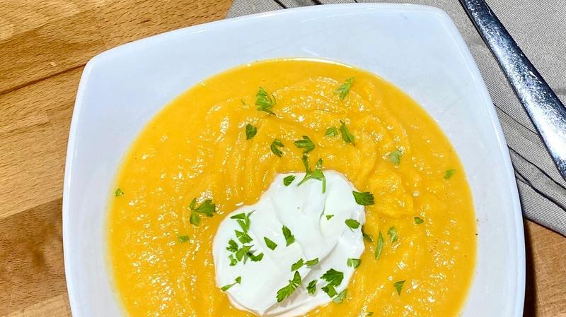 Crema de chirivía y zanahoria