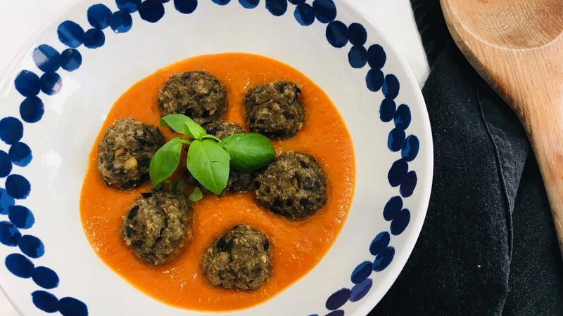 Albóndigas de berenjena al horno
