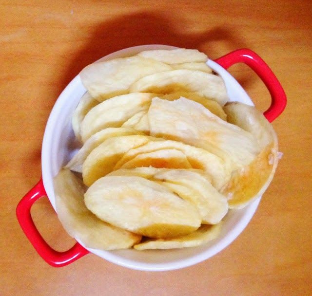 Receta de snack de patatas (como las de paquete) al microondas