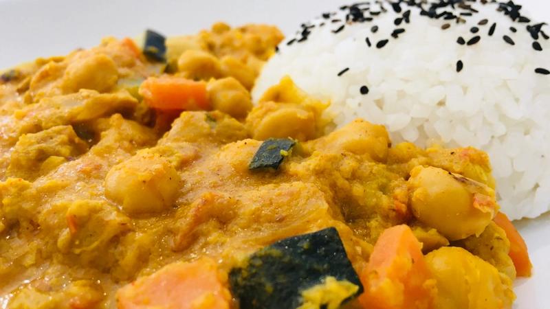 Curry de garbanzos