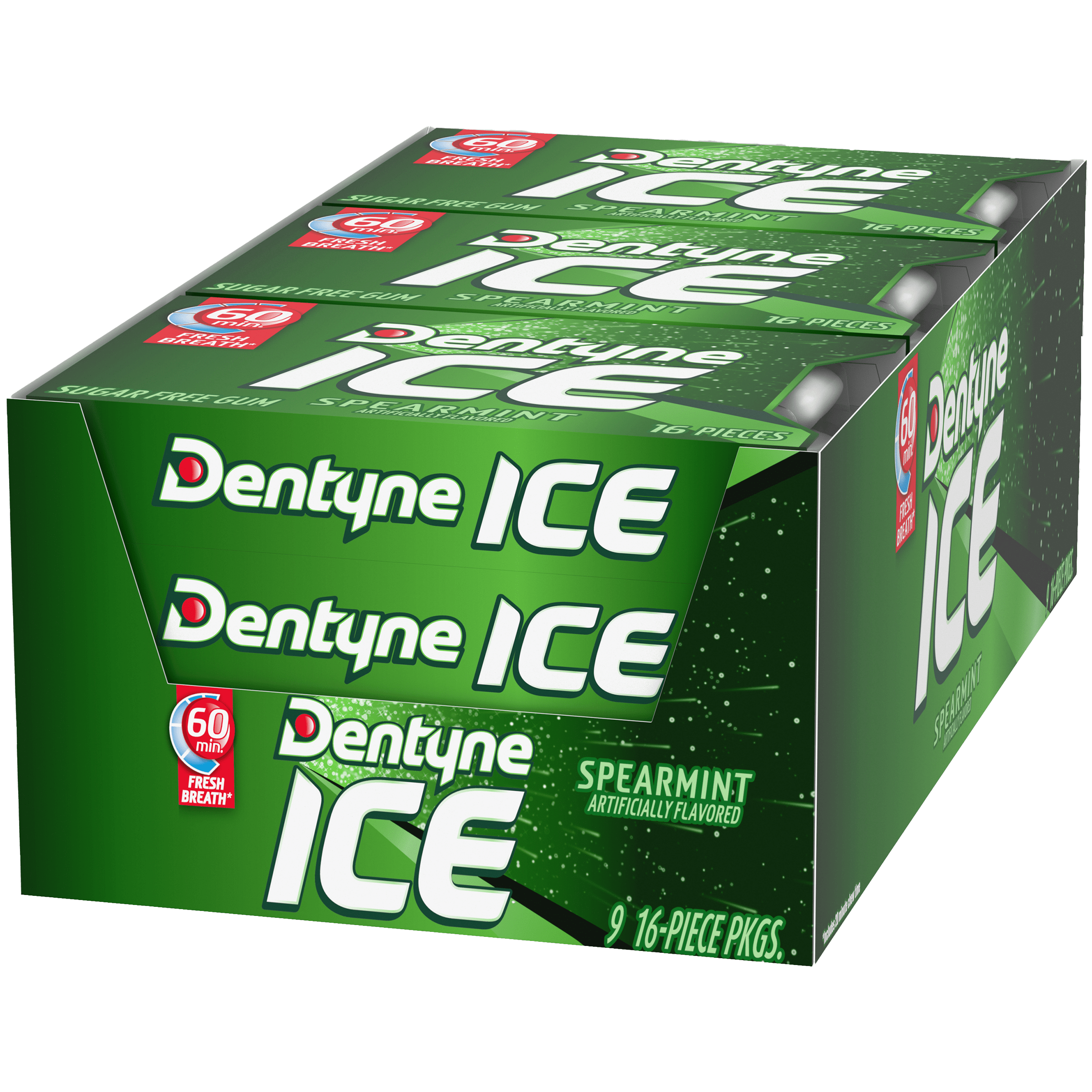Dentyne Ice Spearmint (16 piece, pack of 9)