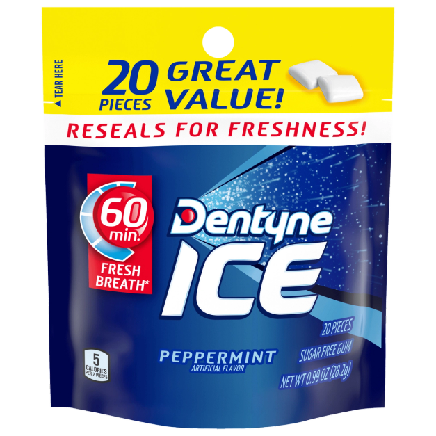 Dentyne Ice Peppermint (20ct Pouch) Dentyne US