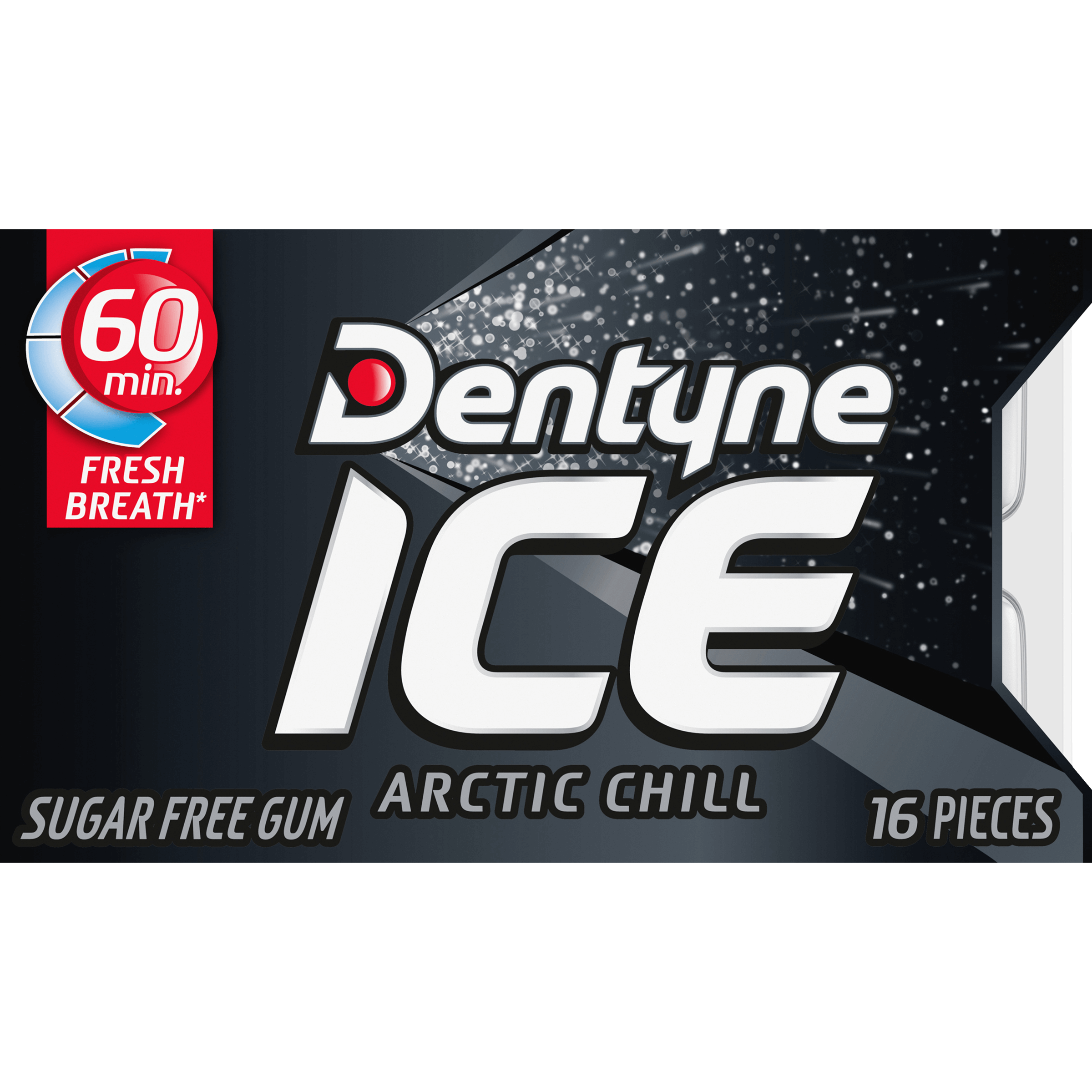 Dentyne Ice Arctic Chill Sugar Free Gum, 3 Packs Of 16 Pieces (48 Total Regular Size Pieces - View #7